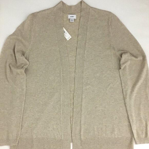 NEW! Old Navy Heather Palomino Tan Lightweight Open Front Cardigan - XL Tall - Picture 4 of 8